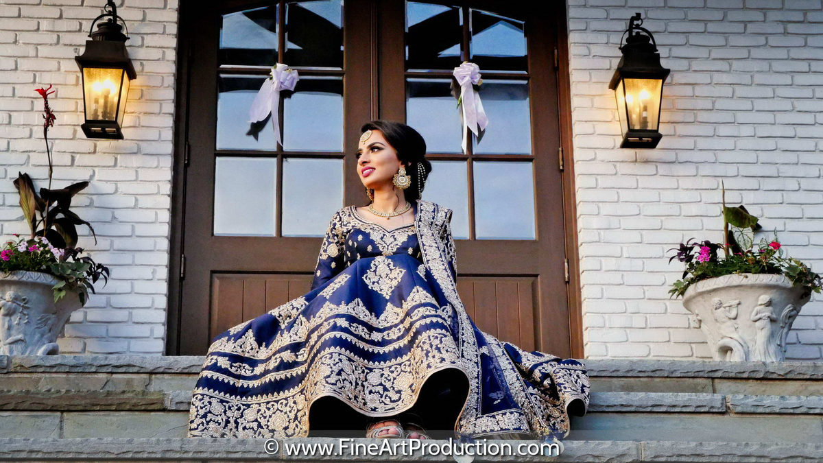 Indian bride portrait — Indian wedding photography by Fine Art Production