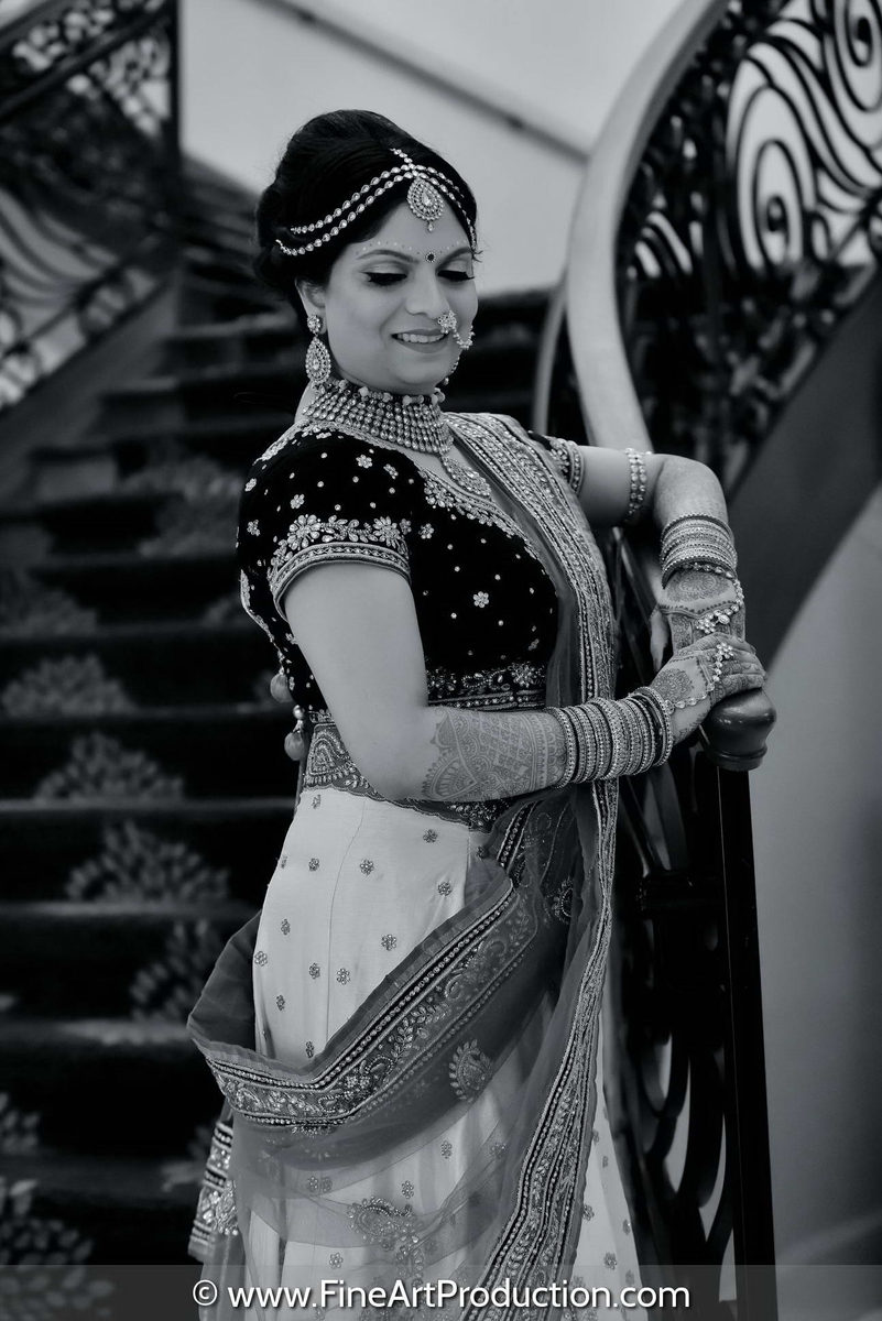 Indian bride portrait — Indian wedding photography by Fine Art Production