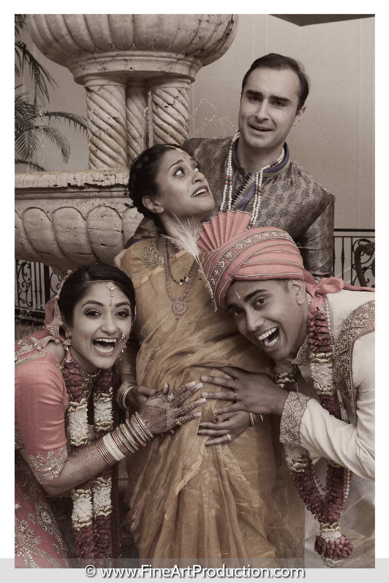 Candid wedding moment