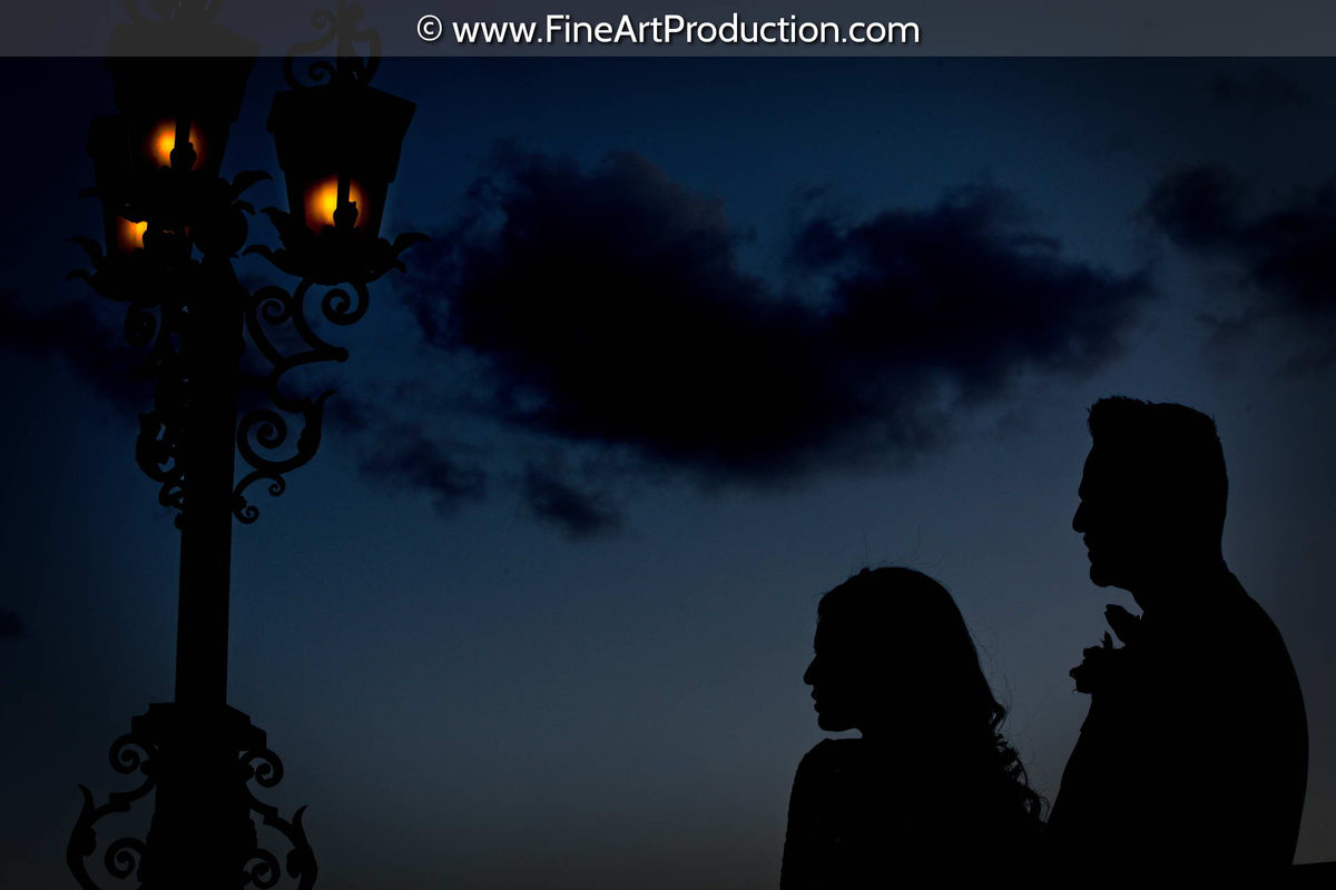 Newlywed Indian couple portrait
