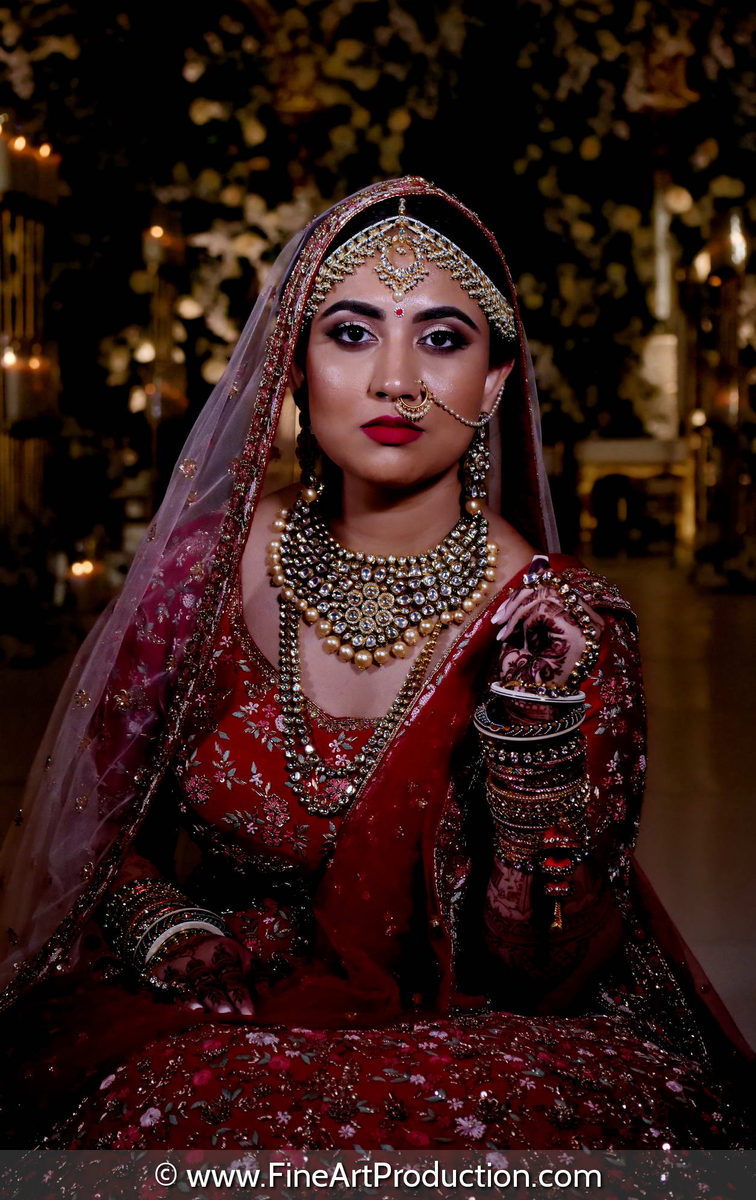Editorial bridal photograph