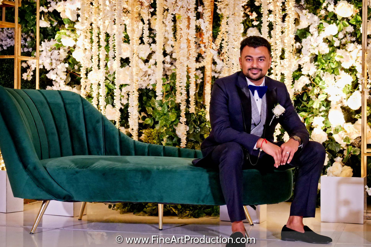 Indian groom portrait — Indian wedding photography by Fine Art Production