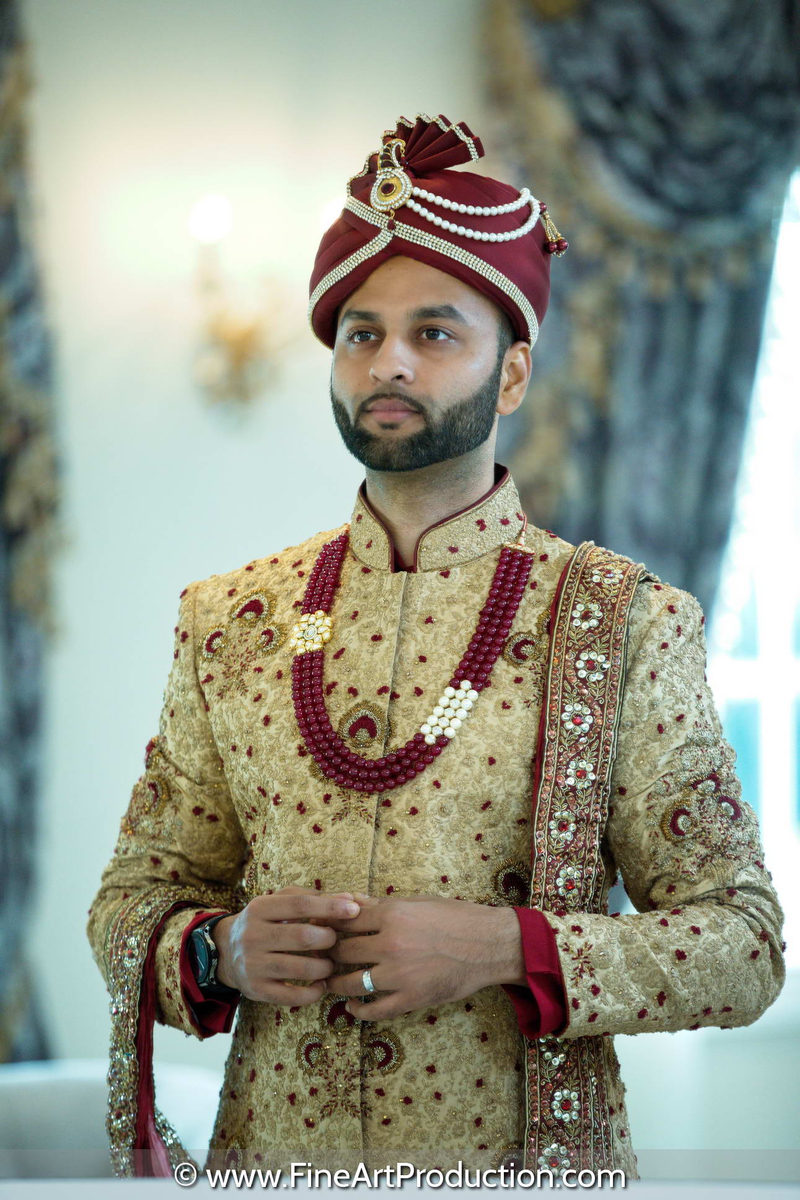 Indian groom portrait