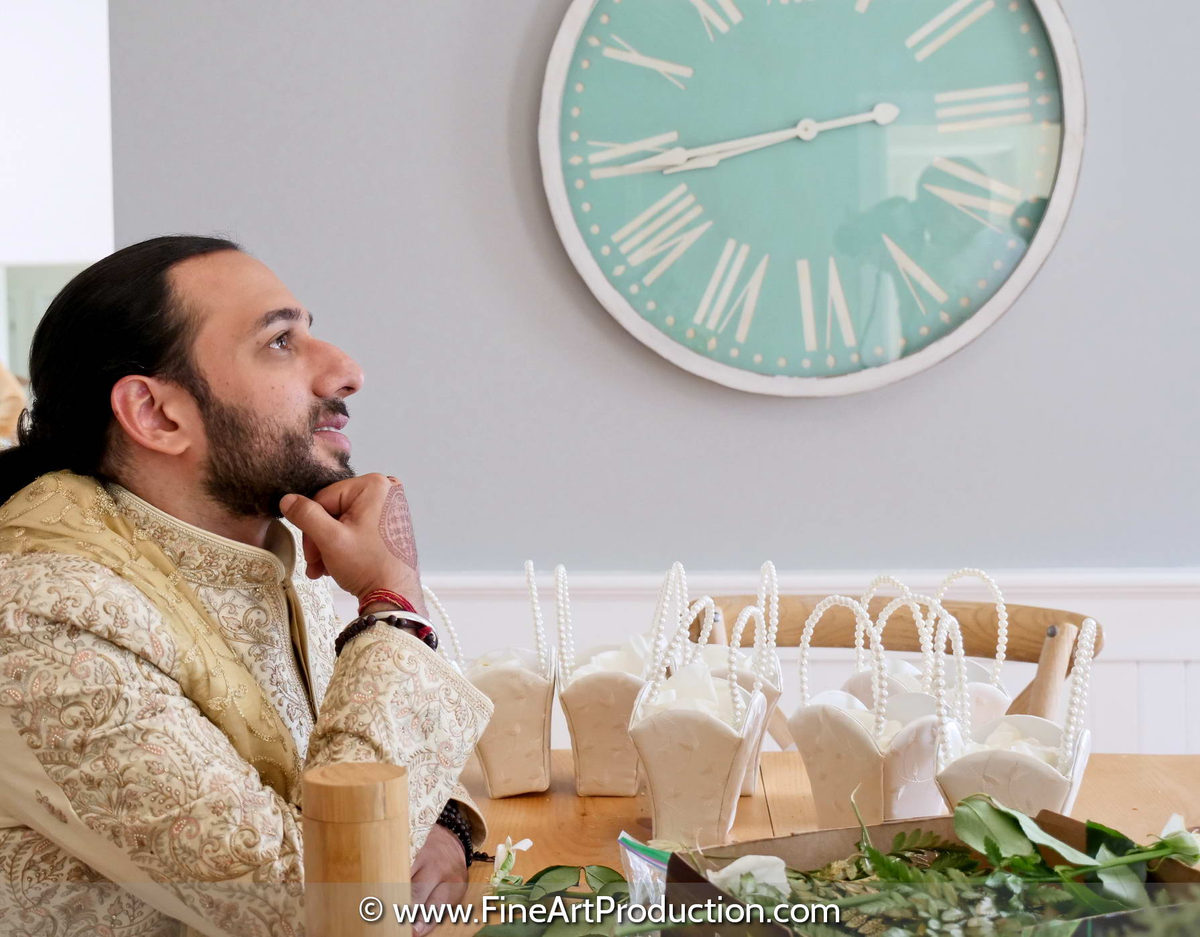 Indian groom portrait — Indian wedding photography by Fine Art Production