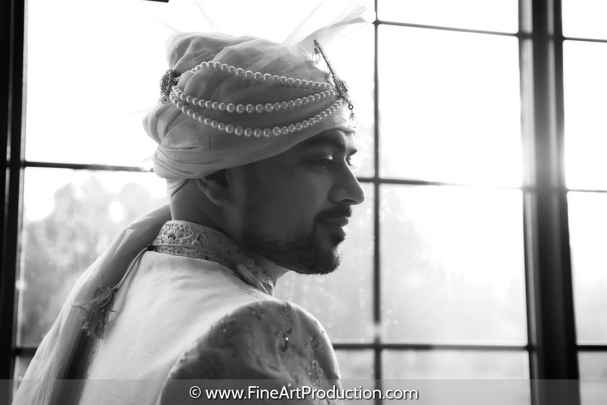 Indian groom portrait — Indian wedding photography by Fine Art Production