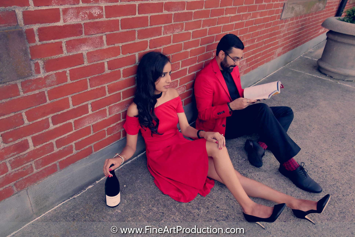 Pre-wedding engagement session — Indian wedding photography by Fine Art Production